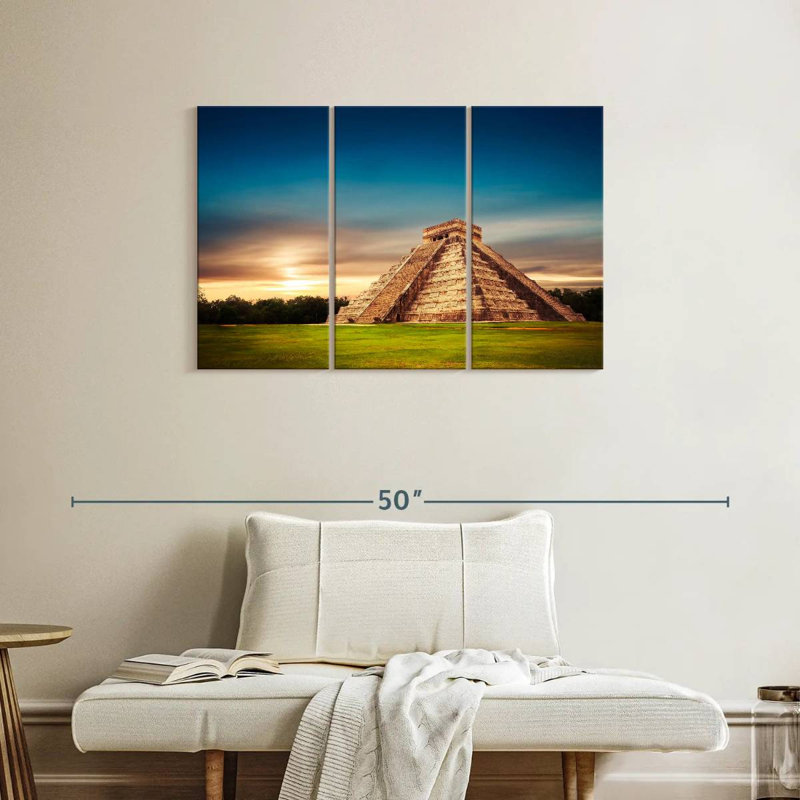 Adella Chichen Itza Pyramid, 24" H x 38" W