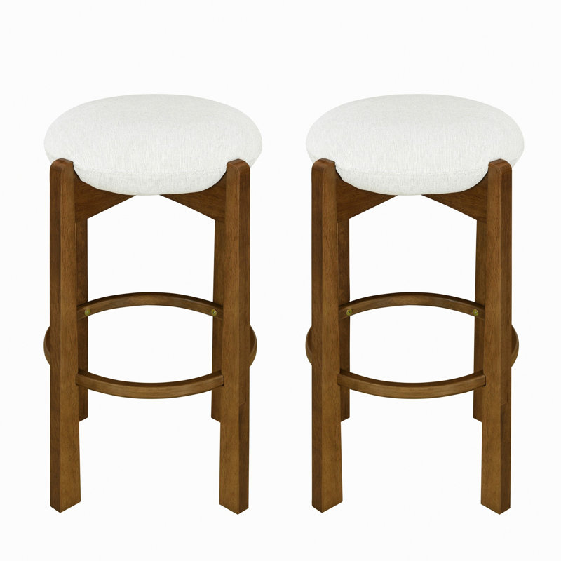 Set of 2 Indoor Upholstered Barstool