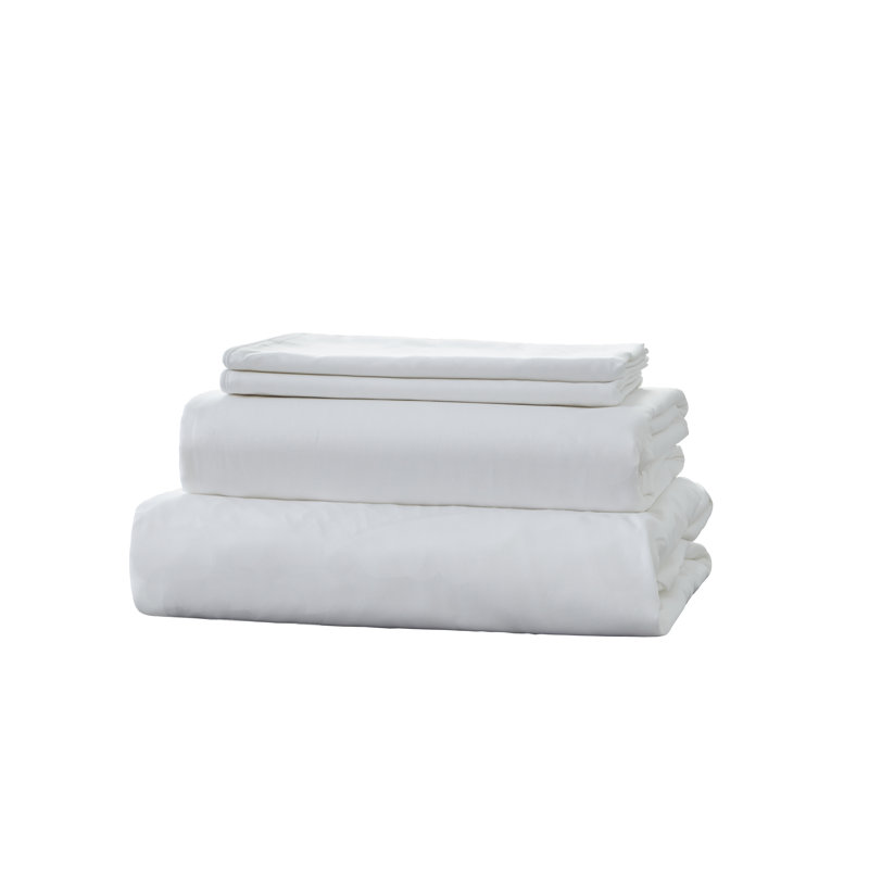 3pcs 600 TC Egyptian-Quality Cotton Fitted Sheet Set, (1*Fitted Sheet + 2*Pillowcases, Without Core), Deep Pocket Up to 37" Luxury Hotel-Grade Silky Fitted Sheet Bedding Set, Soft Breathable And Skin-Friendly Bed Sheets, For Christmas and New Year Gift