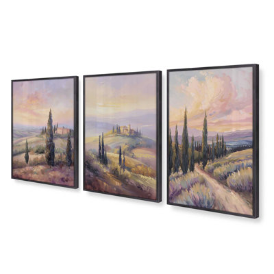 " Tuscan Sunrise Splendor " by Golden Glow Interiors 3 - Pieces on Paper