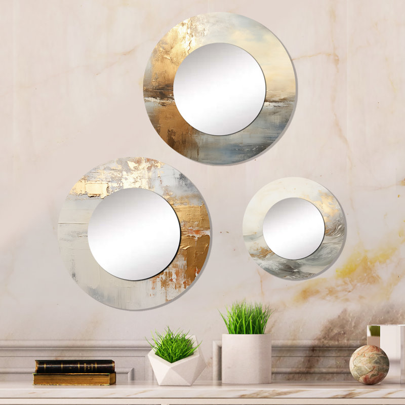 Piana Metal Round Mirror
