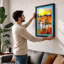 Zebras at Golden Hour Tropical 1 Piece Single Picture Frame Wall Art-136695423-136695430