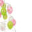 14.25" Pink White and Green Cut-Out Easter Egg Tree Tabletop Decor