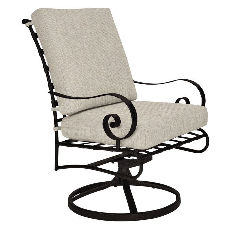 Classico Outdoor Rocker Chair, Carbon Black, Alcazar Redwood