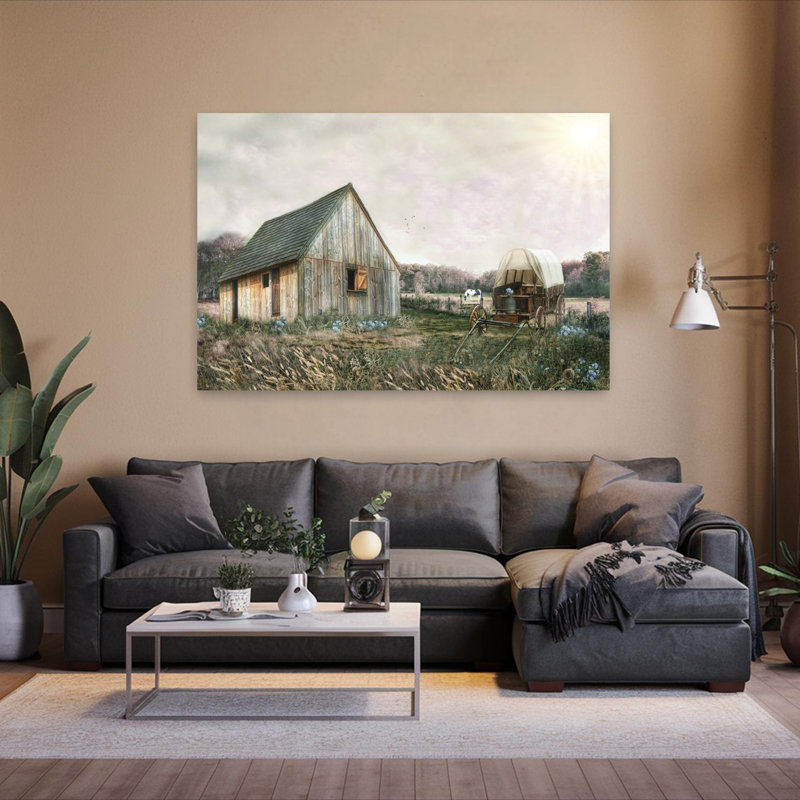 Art mural Homestead Haven, H 40 po x l 60 po