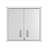Fortress 30" H x 30" W x 12.5" D Modern Floating Metal Garage Storage Cabinet in White-1030532844