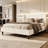 Upholstered Bed With Wingback Headboard-484207152-497581805