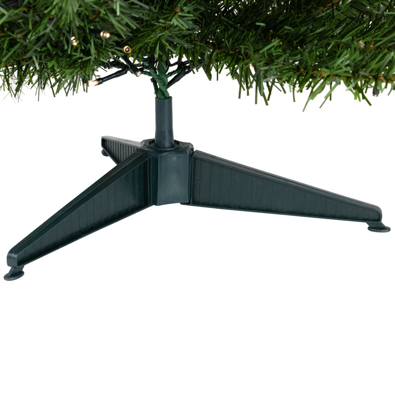 3' Green Pine Artificial Christmas Tree with Warm White LED Lights