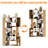 Corner Shelf 7-tier Corner Bookshelf
