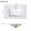 Meuble-lavabo de style transitionnel avec lavabo en céramique et porte à fermeture en douceur