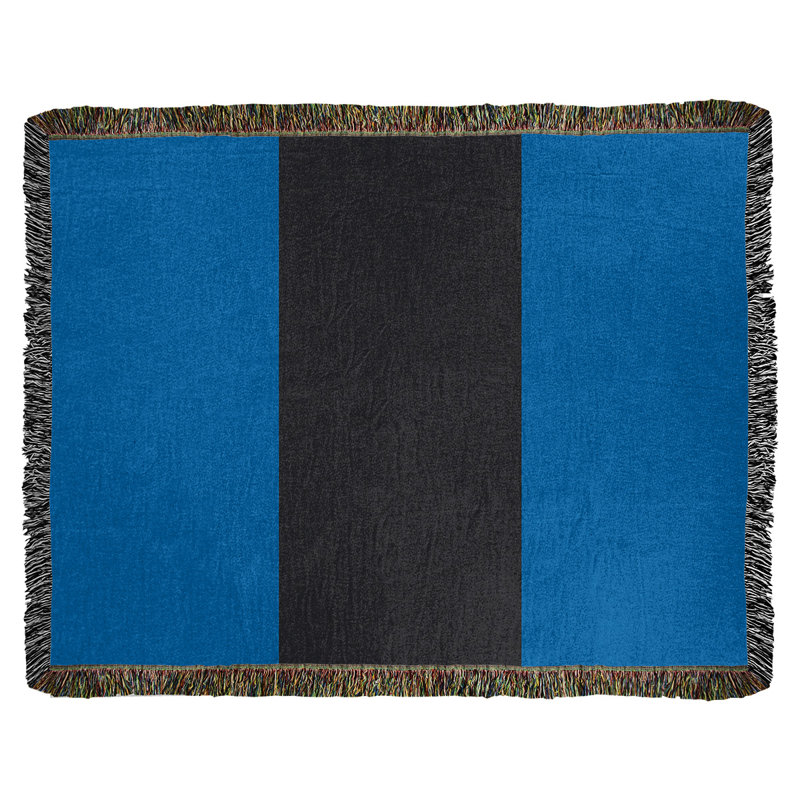 Couverture en coton basket Golden State, l 52 po x L 37 po, Golden State bleu royal / ardoise