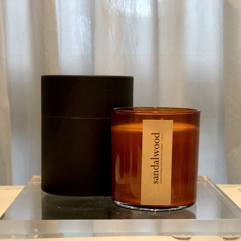 Sandalwood Scented Jar Candle