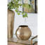 Vase à fleurs en aluminium doré-217603838
