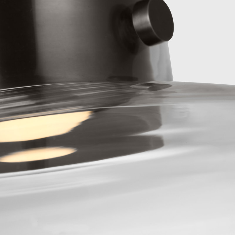 Morgan 1 - Light LED Pendant, Burnished Bronze, White