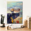 «Blueglow» par Beth Forst, art mural sur toile-2031948255