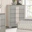Commode à tiroirs en queue d'aronde de style contemporain 1 pièce