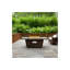 42 Inch Gas Fire Pit Table, Rectangle Fire Pit Table with Cement-Imitating Texture Effect Design, 50000BTU Outdoor Firepit Table for Patio, Backyard, Garden Heating