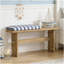 Table d'entrée en bois massif durable, console de style maison de campagne avec capacité de charge élevée et assemblage facile