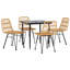 Ensemble repas d'extérieur carré L 31,5 po Badr-2015816556-2015816559