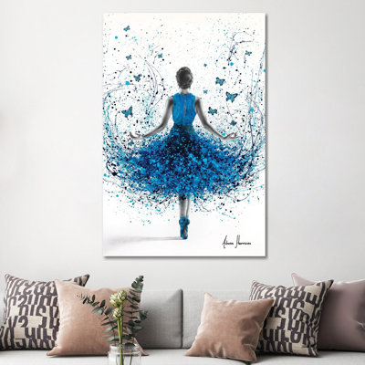 Giclée sur toile tendue Butterfly Ballerina