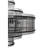 Rowan 8 - Light Steel Tiered Chandelier