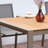 35.4" Square Patio Dining Table For 4-person, Aluminum Frame With Teak Table-top