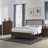 Anza Walnut 2-Drawer Nightstand Bedside Table