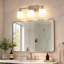 Luminaire de meuble-lavabo 3 lumières 22 po avec abat-jour en verre opale 22 po-133495802