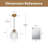Meya 1 - Light Dimmable Single Drum Pendant with Raindrop Glass