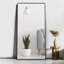 Miroir de plancher rectangulaire en métal de 65 po x 24 po Kulis-883281386
