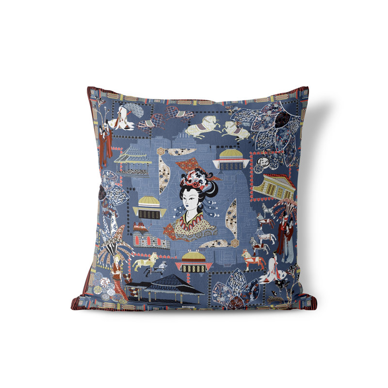 Housse et insert de coussin décoratif en polyester Earnie, gris, 20 po x 20 po