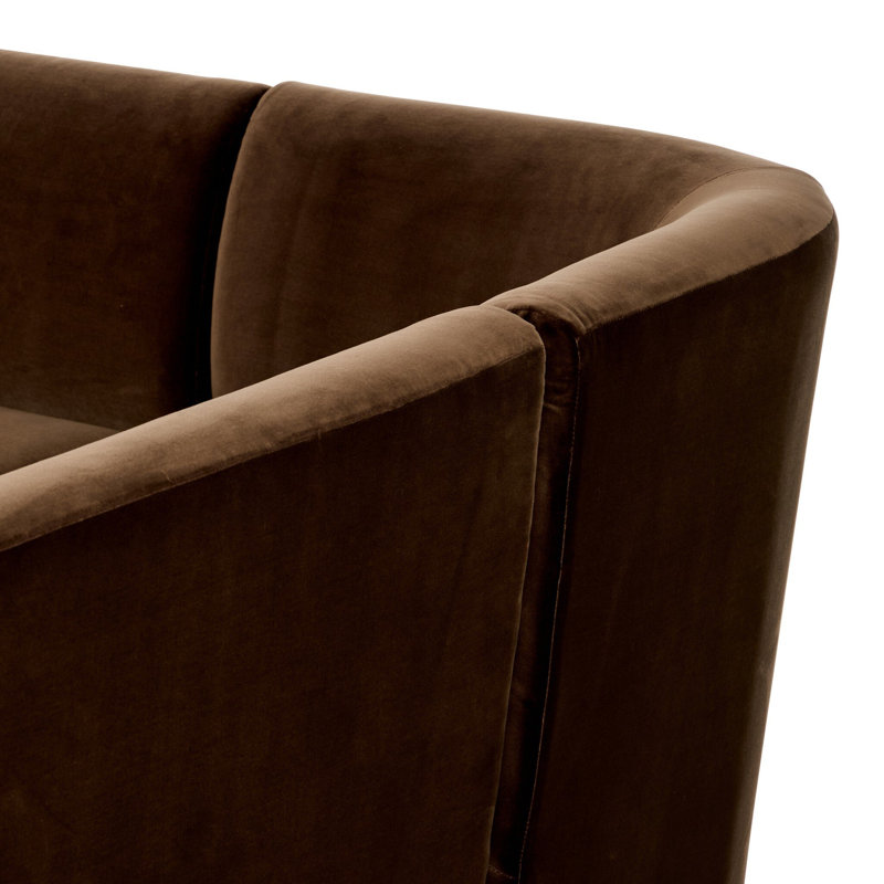 Velvet Bench, 31.5" H x 152" W x 76" D