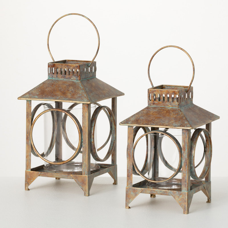 14'' H Metal Tabletop Lantern