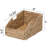 9" W x 13.25" D Trapezoid Natural Water Hyacinth Hand Woven Rattan Wicker Storage Basket Set with Iron Wire Frame (Set of 4)-1923255934
