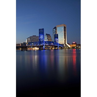 Jacksonville, Florida Skyline par Judykennamer - Photographie sur toile tendue