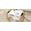Table basse très brillante Anjelo pour le salon, la chambre à coucher - 2 tiroirs, tablette ouverte, blanc 41,3 x 23,6 avec tablette et rangement à grain de bois blanc, brillant Living,-121585947