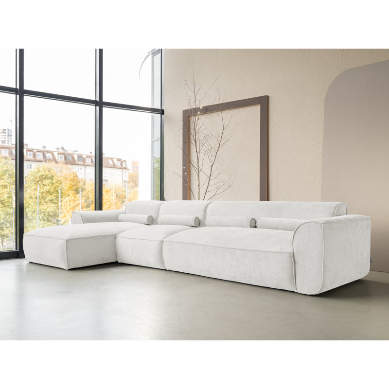 Flex Felix 6 Seater Corner Sofa , Beige, Left Hand Facing