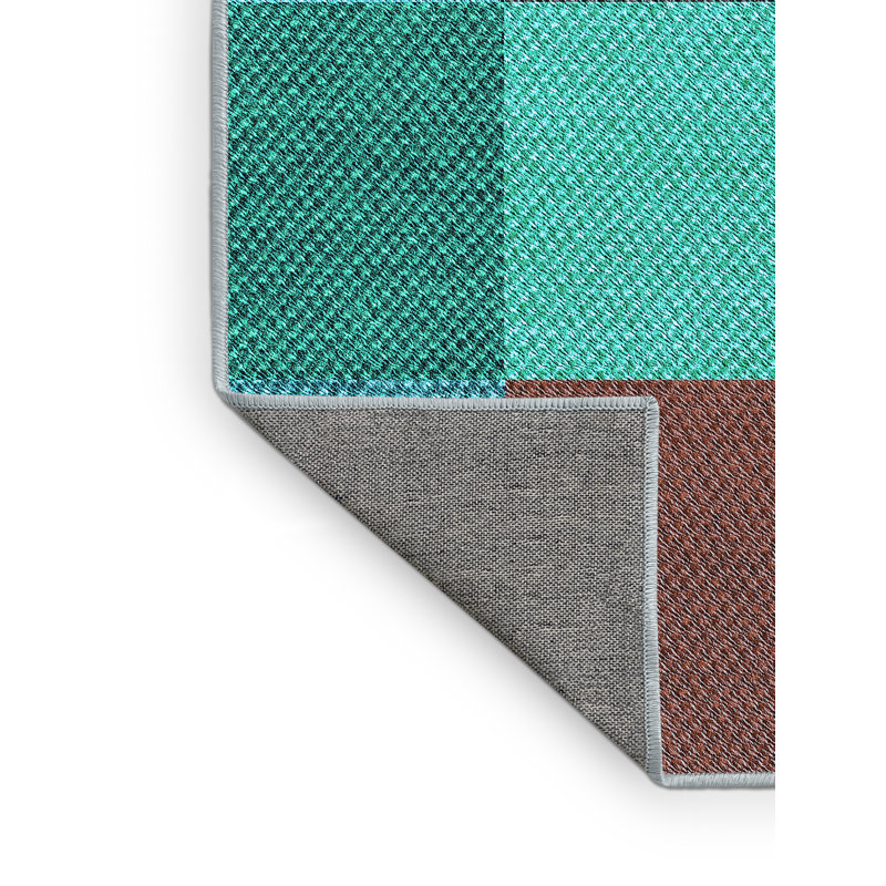 Geometric Indoor Rug, Rectangle 2' x 3'