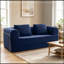 Canapé deux places en velours côtelé avec coussin moelleux-1489647692