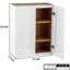 Armoire en bois massif abordable avec charnières à fermeture en douceur et caoutchouc pour le garage de la cuisine l 27 po x P 36 po