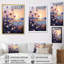 Mauve chardon symphonie I - impressions murales florales et botaniques-9869743-9869742