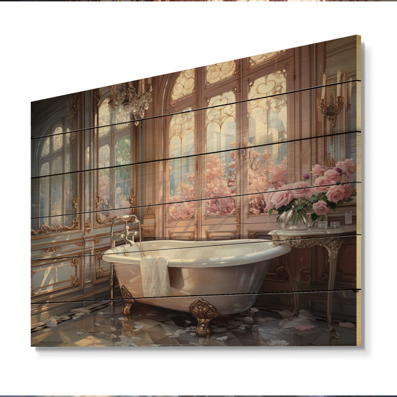 Éclairage de salle de bain éthéré II sur bois, H 10 po x l 20 po x P 0,78 po