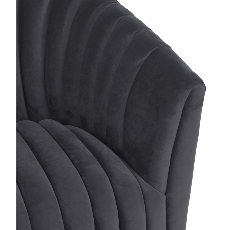 Marion Swivel Accent Chair, Gray