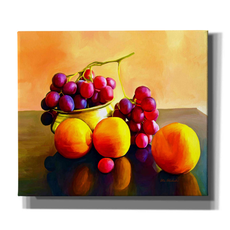 «Fruits» par Ata Alishahi, estampe numérique sur toile, H 26 po x l 30 po x P 1,5 po