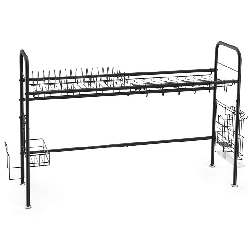 Égouttoir à vaisselle en acier inoxydable NEX, Noir, H 24,5 po x l 37 po x P 9,8 po