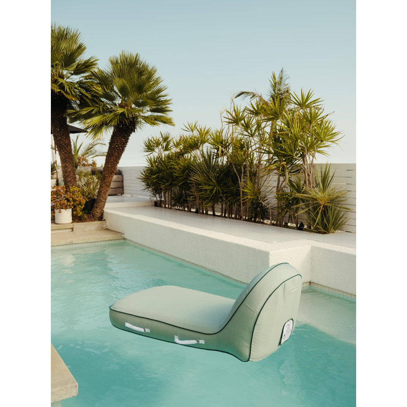 Club Chair - Teak, Rivie Green