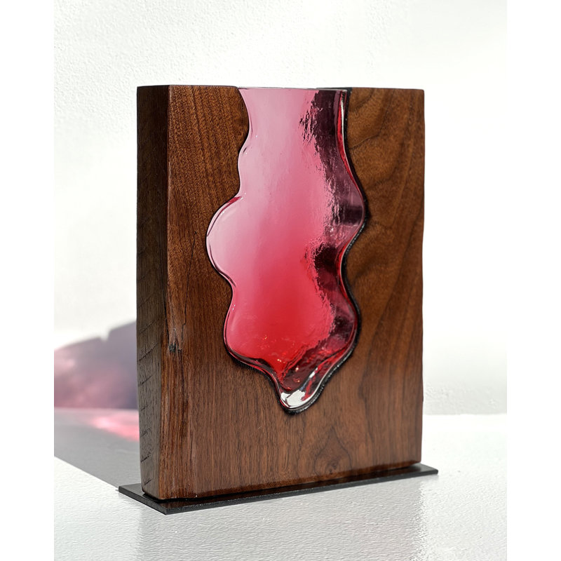 Butoves Handmade Wood Table Vase