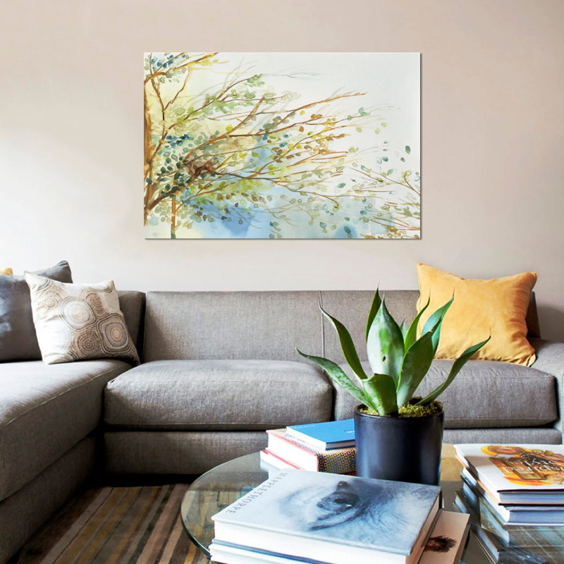 « coup », impression sur toile, H 18 po x l 26 po x P 1,5 po, Toile avec cadre noir, Pas de tapis