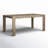 Vancamp Seashore Fixed Top Dining Table, Antique Natural