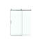 Porte de douche coulissante simple sans cadre à fermeture en douceur de 56 à 60 po x H 76 po, verre trempé de 1/4 po (6 mm) avec revêtement antidéflagrant par livraison express